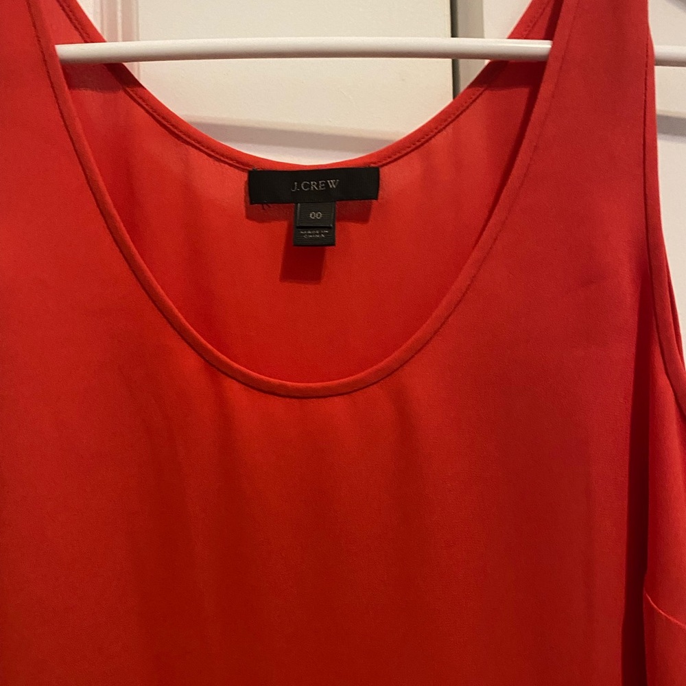Jcrew red blouse. Size 00.